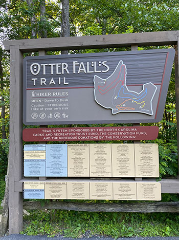 Otter Falls Trail Map Otter Falls Trail: The Best High Country Nc Waterfall Hike