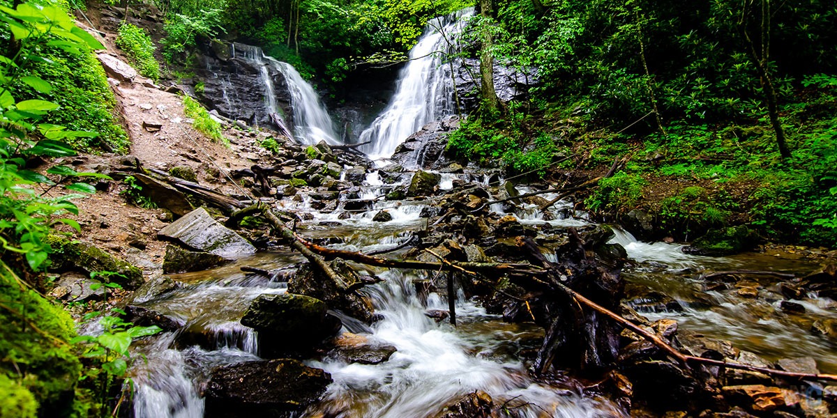 Soco Falls near Cherokee NC