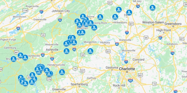 Map of Waterfalls in Western NC (50+ of the Best!)