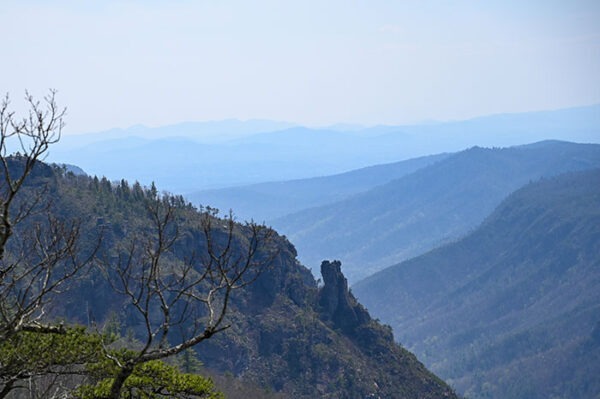 Hiking Table Rock Mountain Trail in the Linville Gorge NC