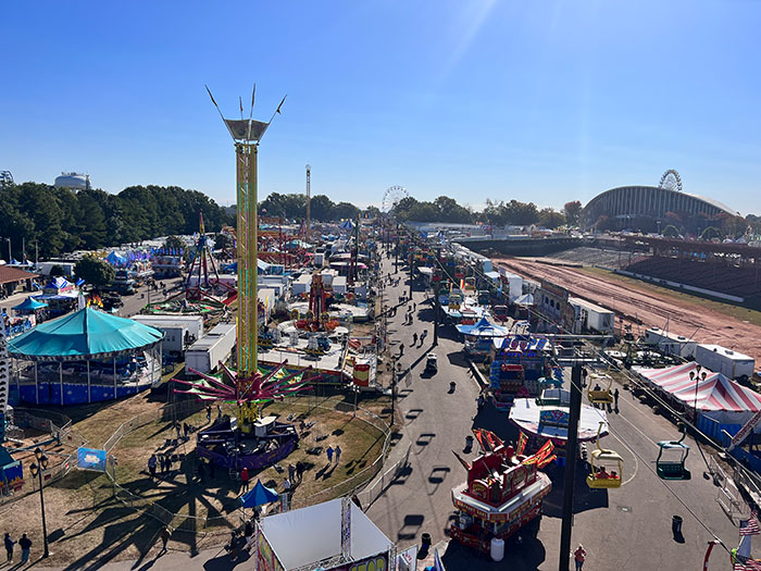 North Carolina State Fair View from Above