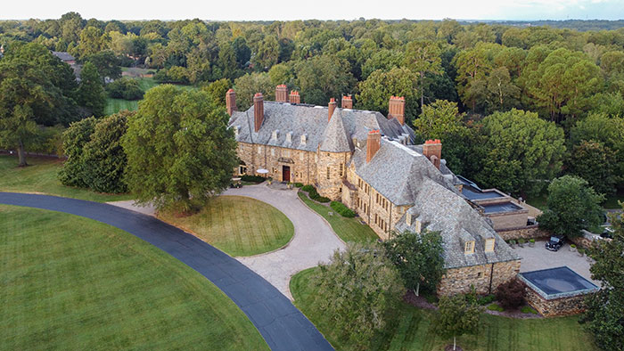 Graylyn Estate drone view